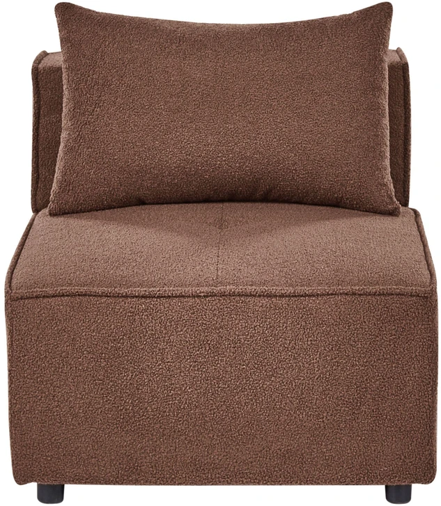Sofa Beliani Vienvietis modulis AXEBO, rudas „boucle“