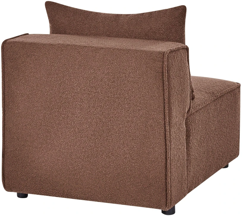 Sofa Beliani Vienvietis modulis AXEBO, rudas „boucle“
