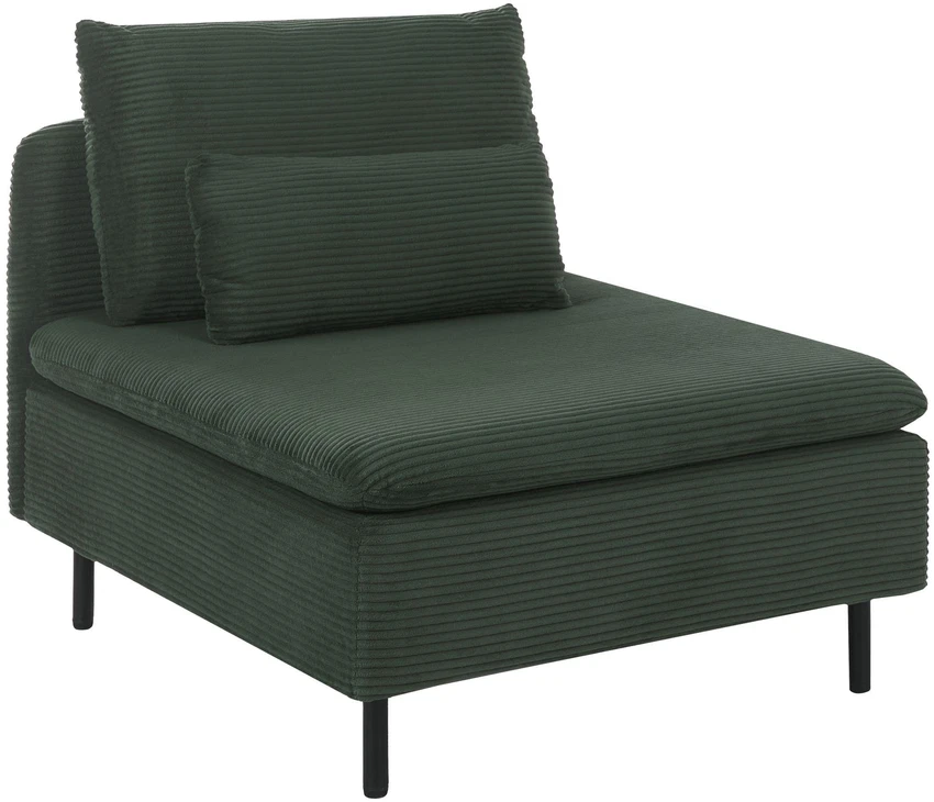 Sofa Beliani Vienvietis modulis EGERIS tamsiai žalias velvetas