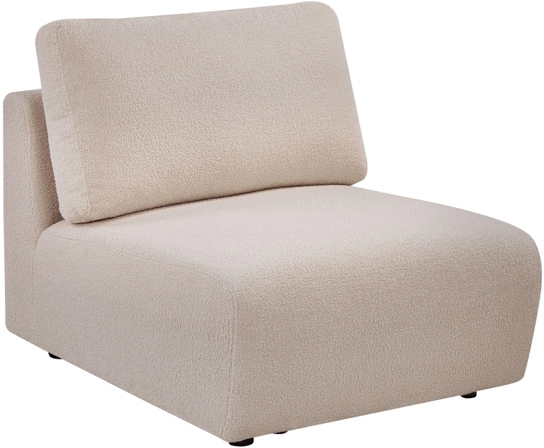 Sofa Beliani Vienvietis modulis „KIVVIK“ su buklė apmušalu, smėlio spalvos