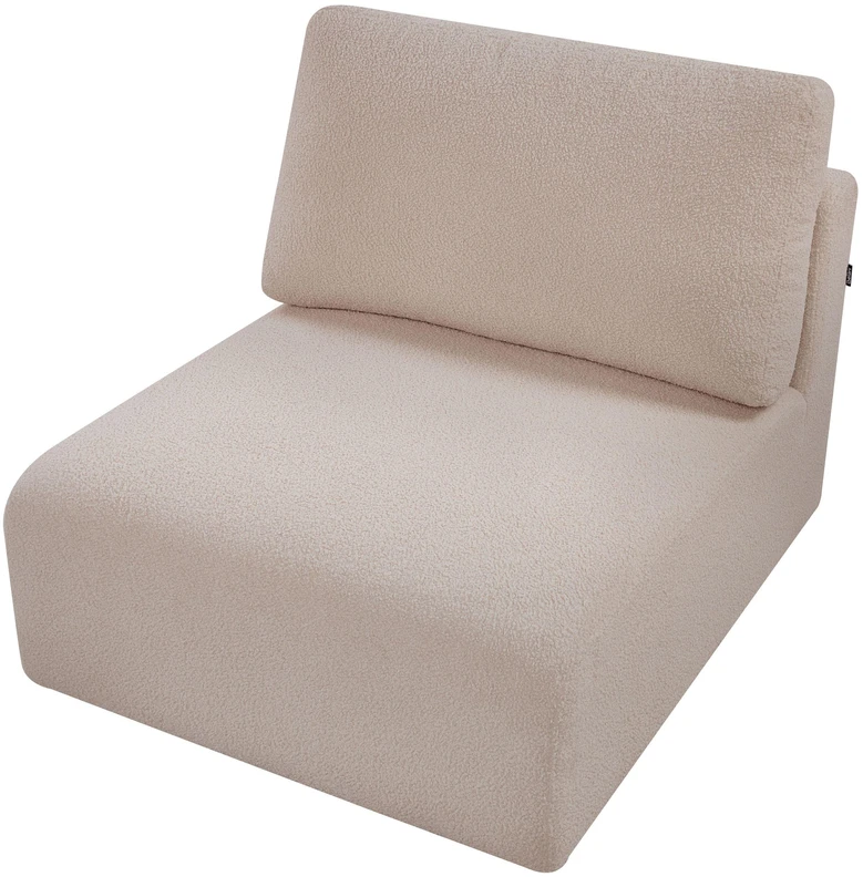 Sofa Beliani Vienvietis modulis „KIVVIK“ su buklė apmušalu, smėlio spalvos