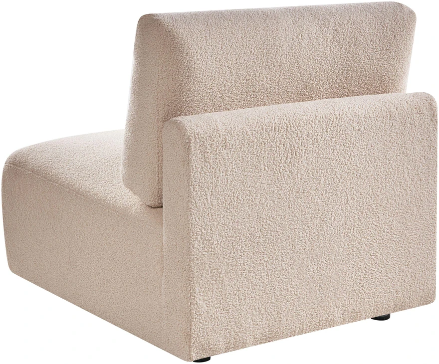 Sofa Beliani Vienvietis modulis MESNALI Boucle, smėlio spalvos