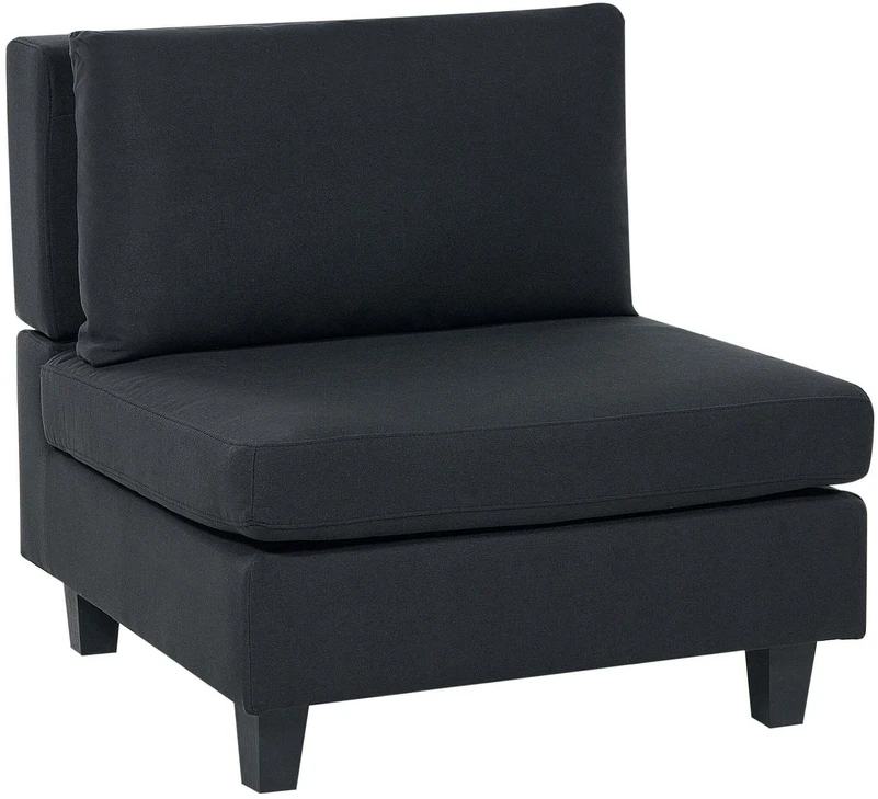 Sofa Beliani Vienvietis modulis UNSTAD juodas