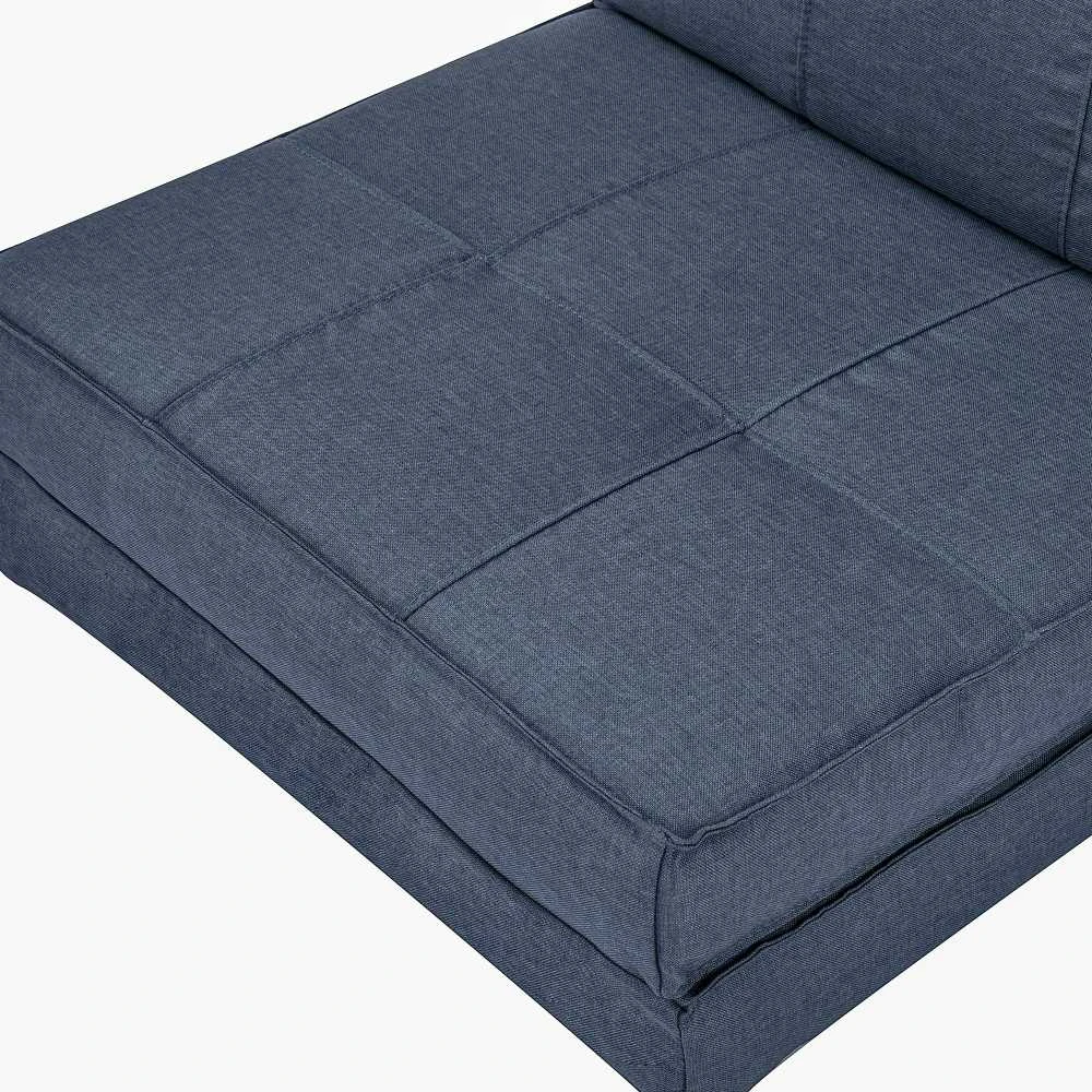 HOMCOM sulankstoma grindų sofa, fotelis-lova, grindų kėdė, 5 padėčių reguliuojama, vienvietė sofa, tamsiai mėlyna, 61 x 73 x 58 cm
