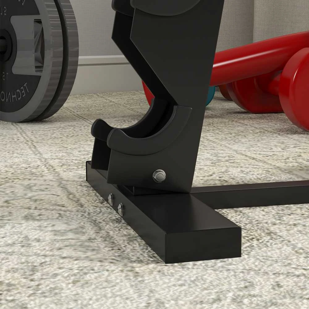 SPORTNOW hantelių stovas, 10 hantelių stovas, 5 pakopų hantelių lentyna, hantelių stovas iki 100 kg