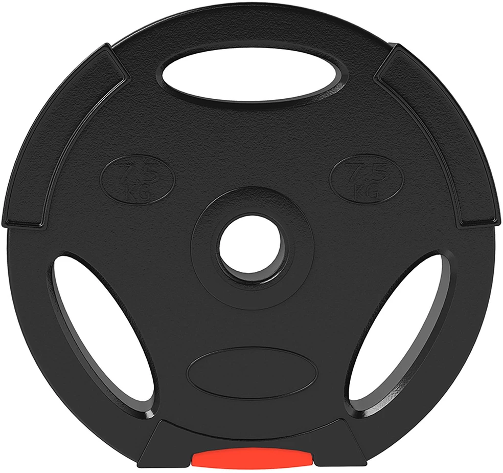 SPORTNOW 4 dalių hantelių svorių rinkinys, 2 x 5kg/7,5kg svoriai, hantelių diskų rinkinys, svorių diskai 2,5 cm hantelių strypui, Ø 30 mm anga, juodi