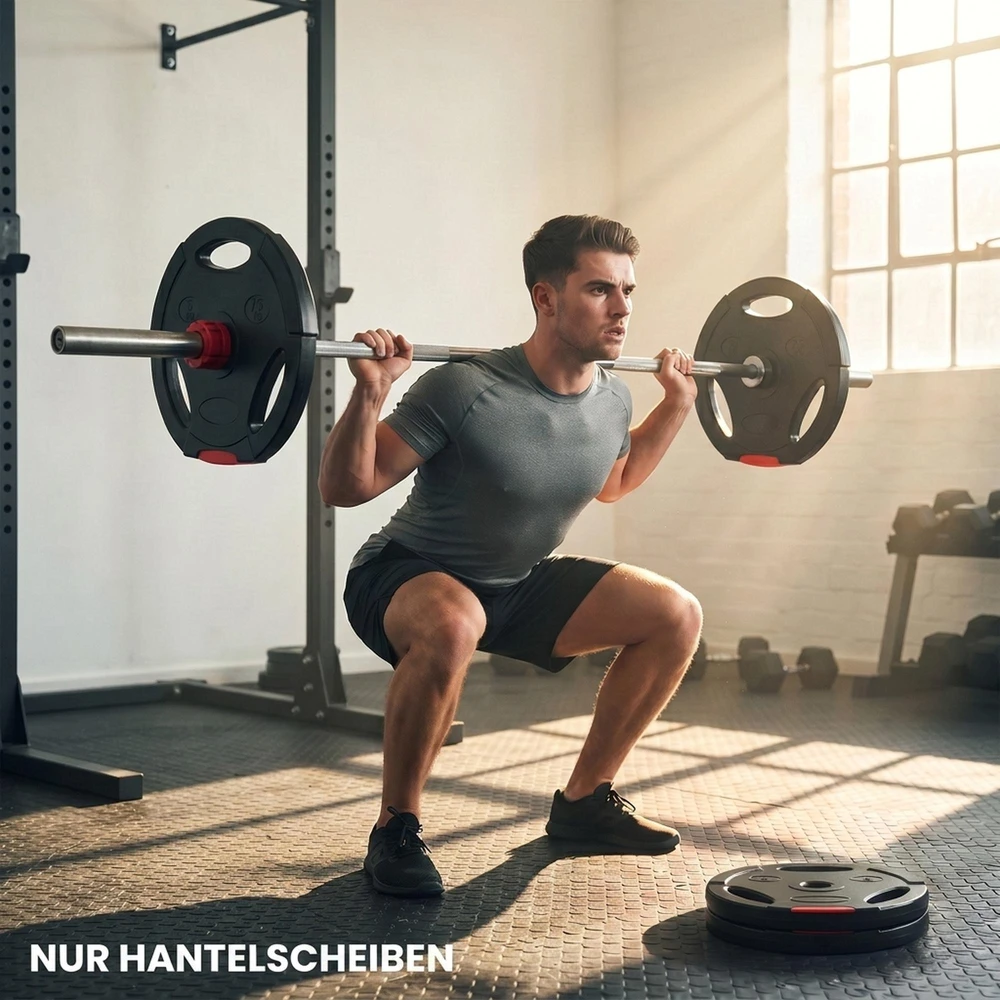 SPORTNOW 4 dalių hantelių svorių rinkinys, 2 x 5kg/7,5kg svoriai, hantelių diskų rinkinys, svorių diskai 2,5 cm hantelių strypui, Ø 30 mm anga, juodi