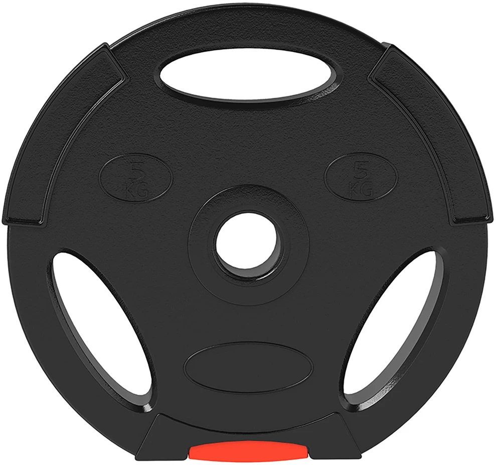 SPORTNOW 4 dalių svorių rinkinys, 2 x 2,5kg / 5kg svoriai, hantelių diskų rinkinys, svorių diskai 2,5 cm skersmens grifui, Ø 25/30 mm skylė, juodi