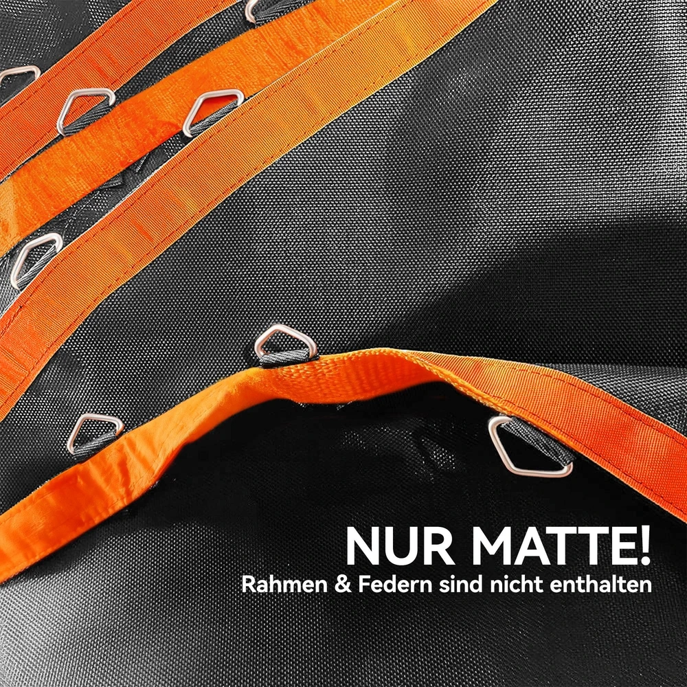 SPORTNOW batuto šokinėjimo kilimėlis, Ø323 cm, batuto kilimėlis, batuto priedas, batuto pakaitalas, juodas