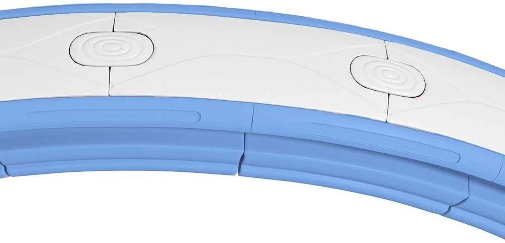 Išmanusis hula yraratis, 139x4.5 cm, šviesiai mėlynas