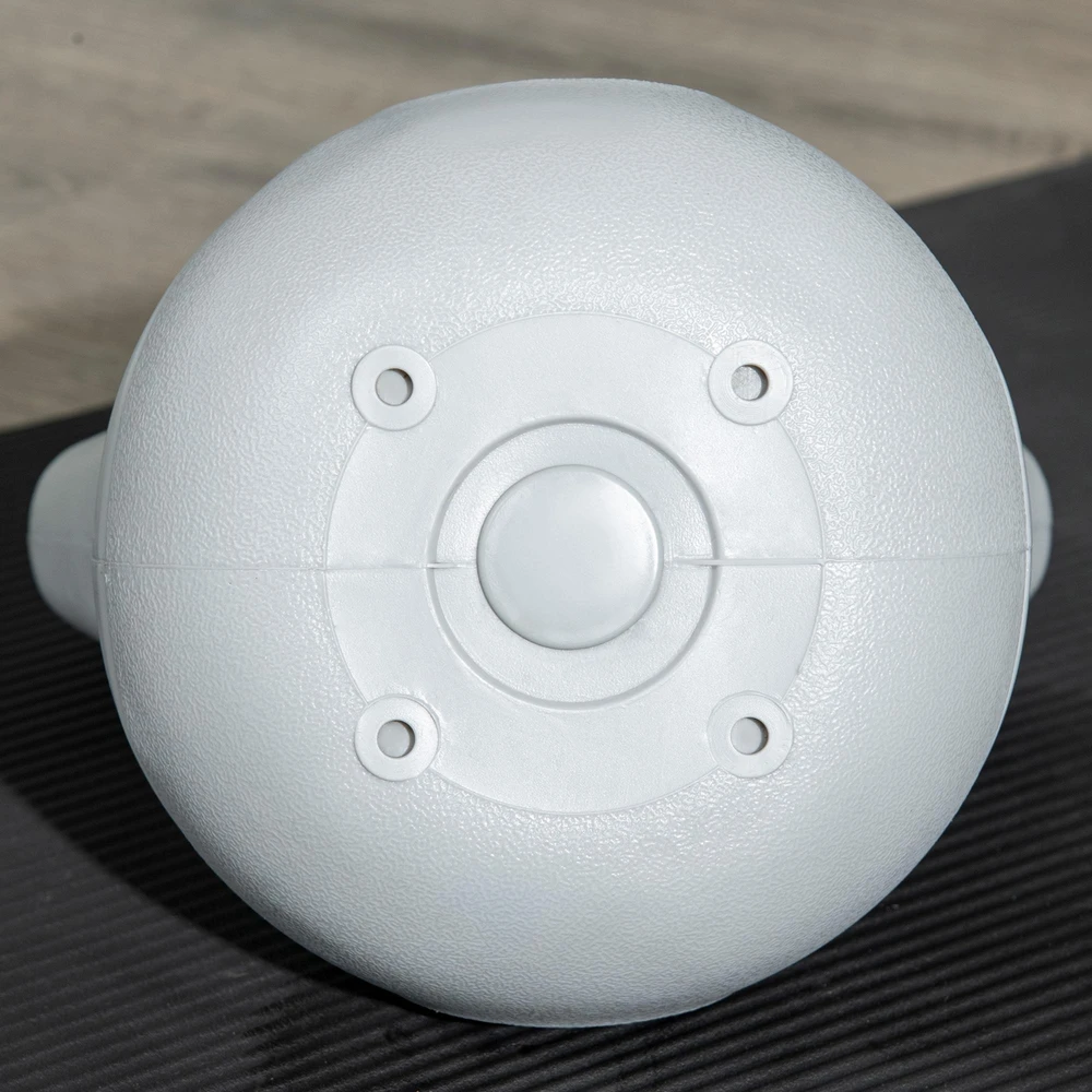 SPORTNOW Kettlebell 12 kg, grindų nebraižantis svarmuo jėgos treniruotėms ir fitnesui, mėlynas