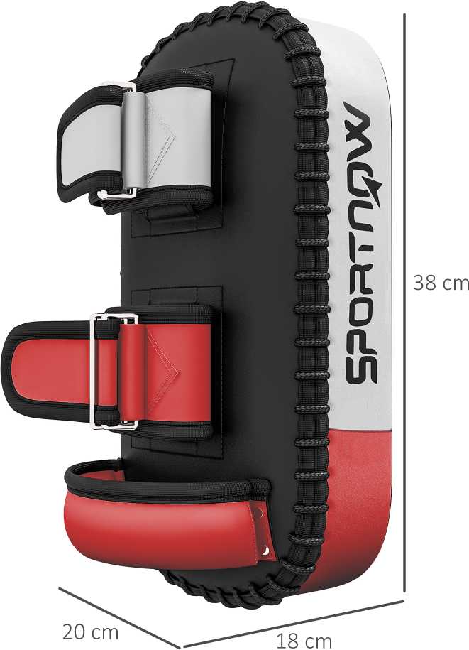 SPORTNOW kikbokso smūgio pagalvėlė, Muay Thai bokso priemonė, dirbtinė oda