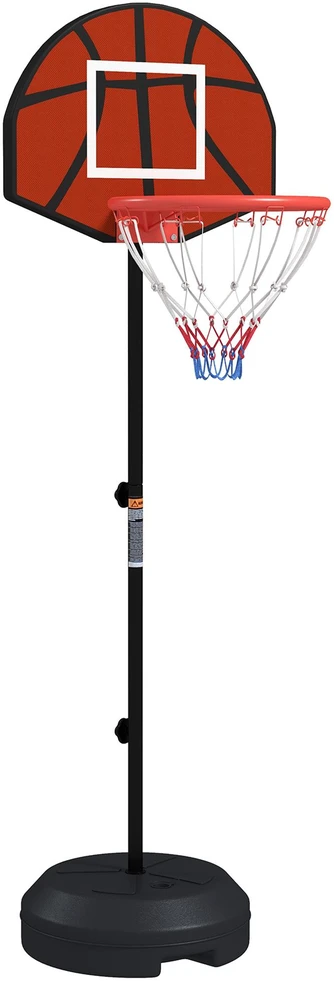 SPORTNOW reguliuojamas krepšinio stovas, krepšinio stovas su magnetiniu smiginiu, 129–179 cm