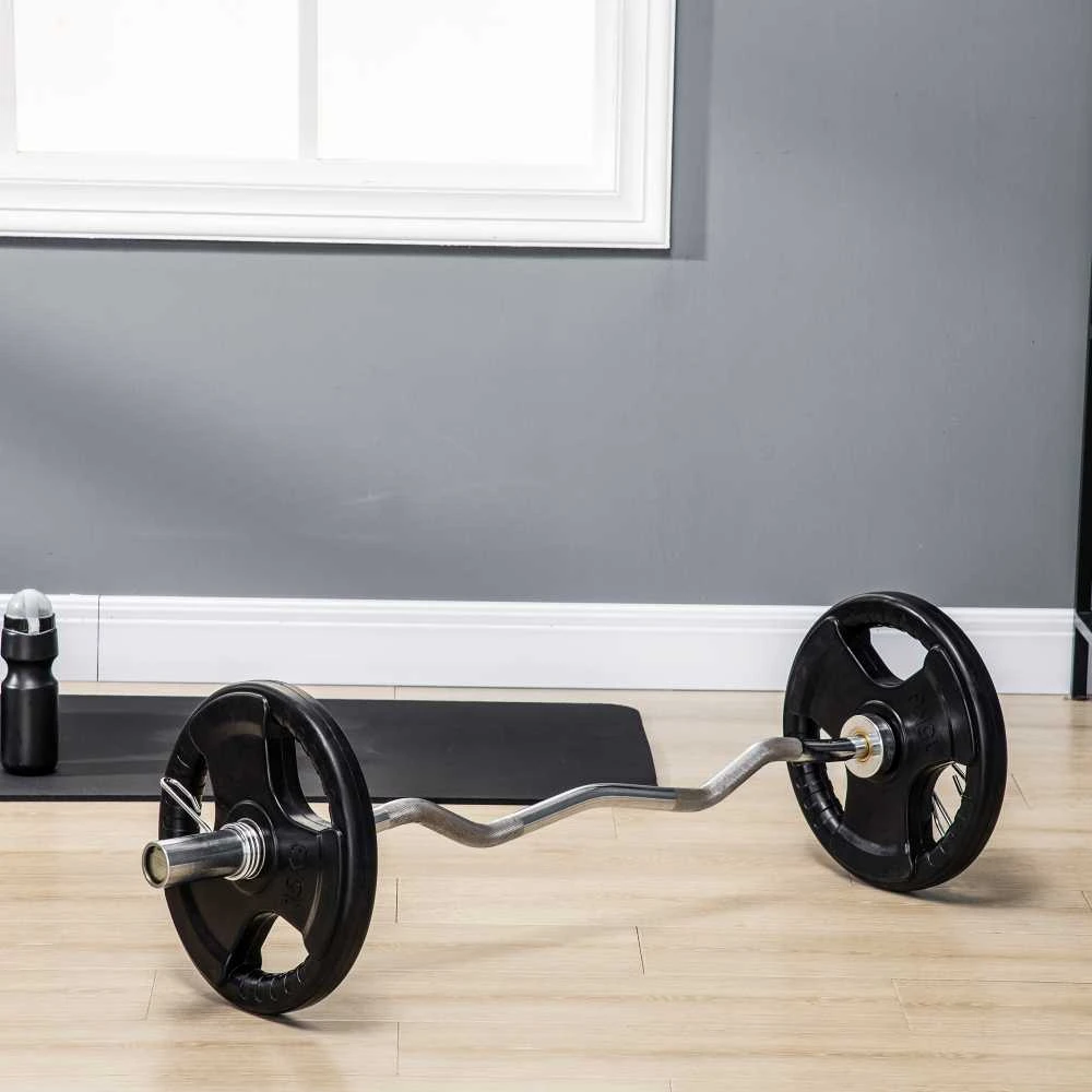 SPORTNOW svorių diskai, 2 vnt. rinkinys, „Tri-Grip“, 2 x 15 kg, gumuoti olimpiniai diskai, saugūs grindims, 5 cm anga, su trimis rankenomis, jėgos treniruotėms