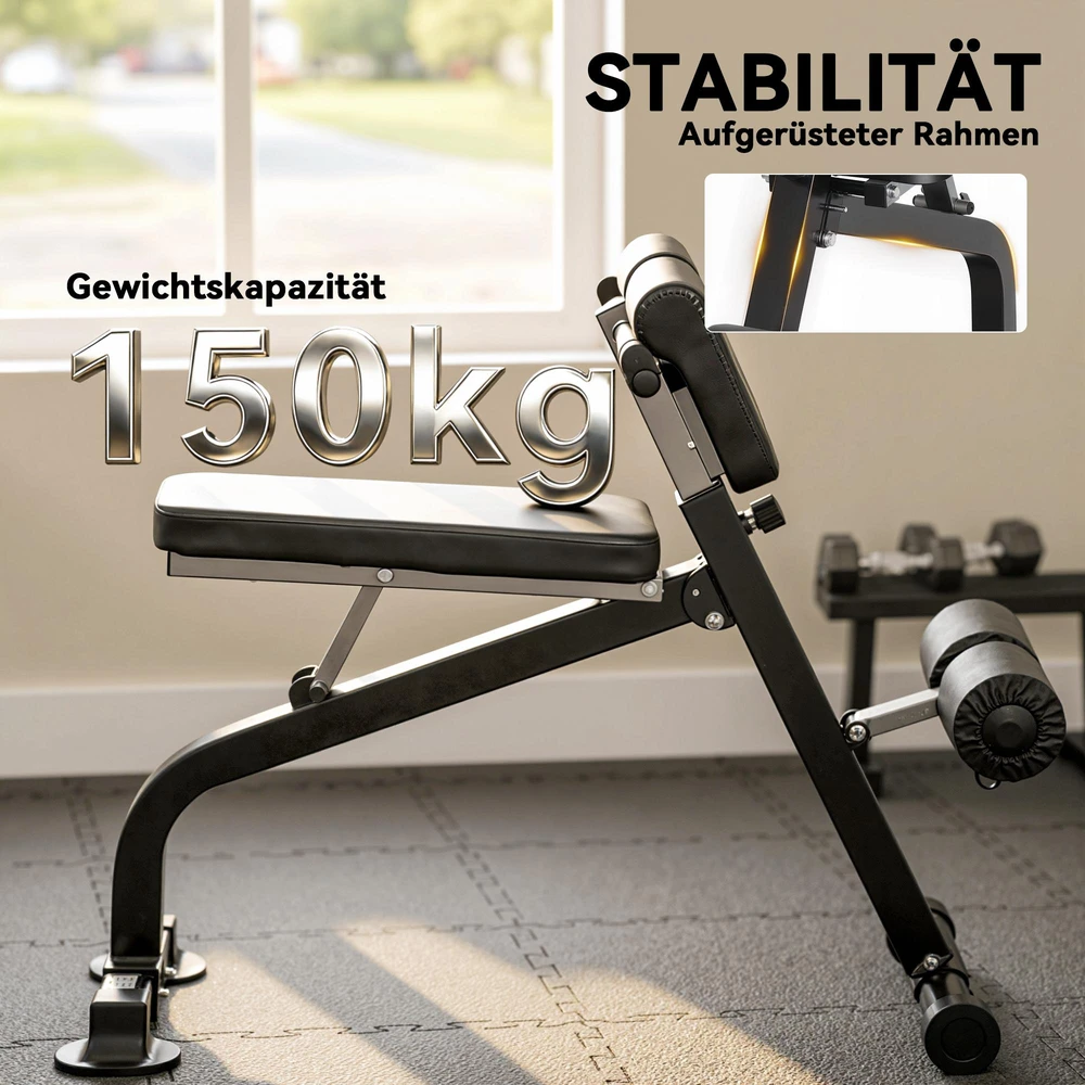 Treniruočių suoliukas, hantelių suoliukas, fitneso suoliukas, plieno rėmas, juodas