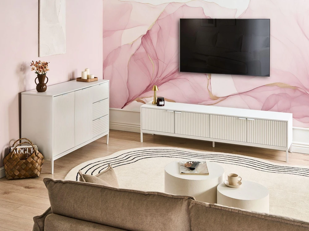 TV staliukas Beliani TV spintelė ADELAIDE balta