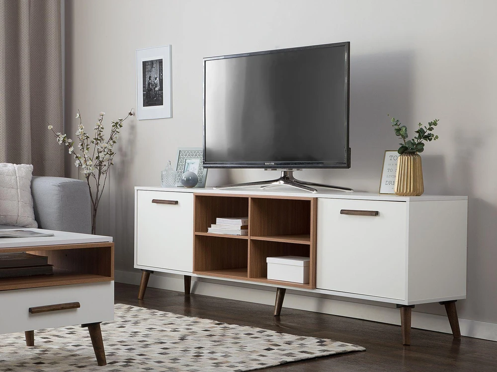 TV staliukas Beliani TV spintelė ALLOA balta