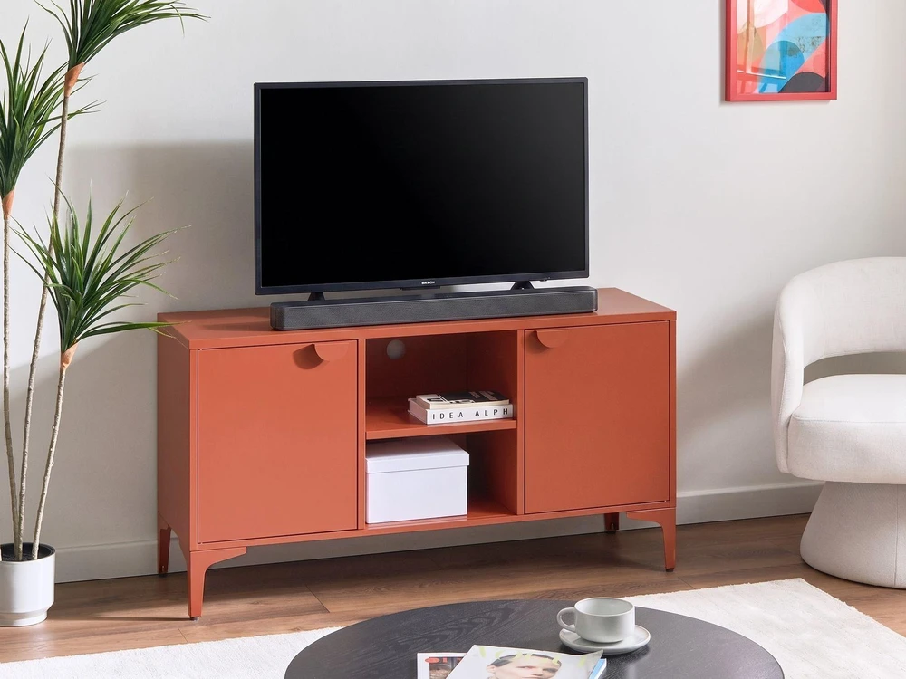 TV staliukas Beliani TV spintelė ARDURA metalinė aukso ruda