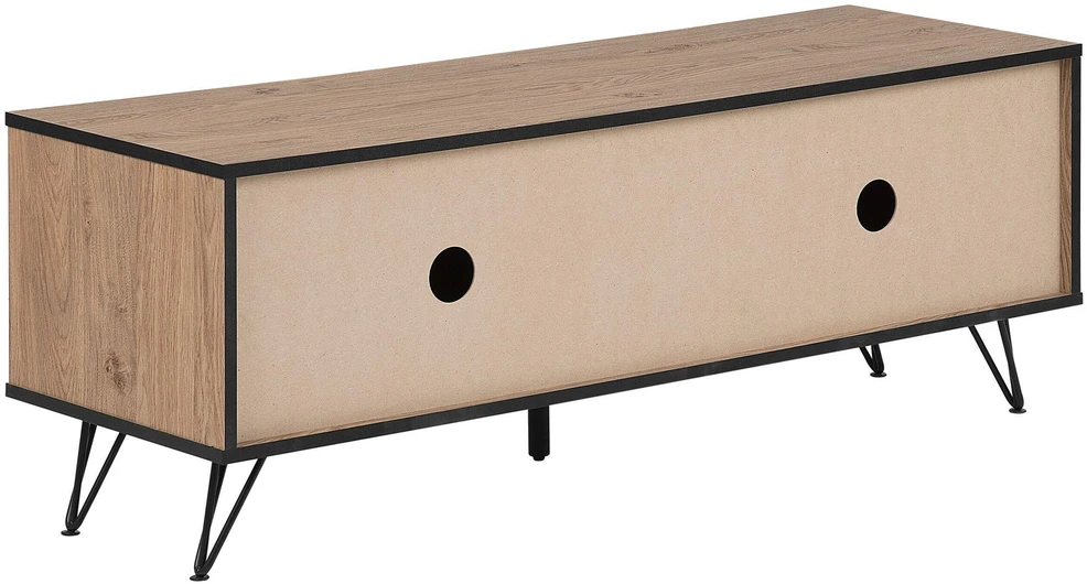Beliani TV spintelė HALSTON ruda/juoda