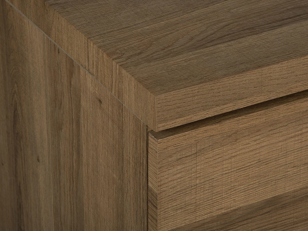 TV staliukas Beliani TV spintelė TIMBER tamsiai ruda