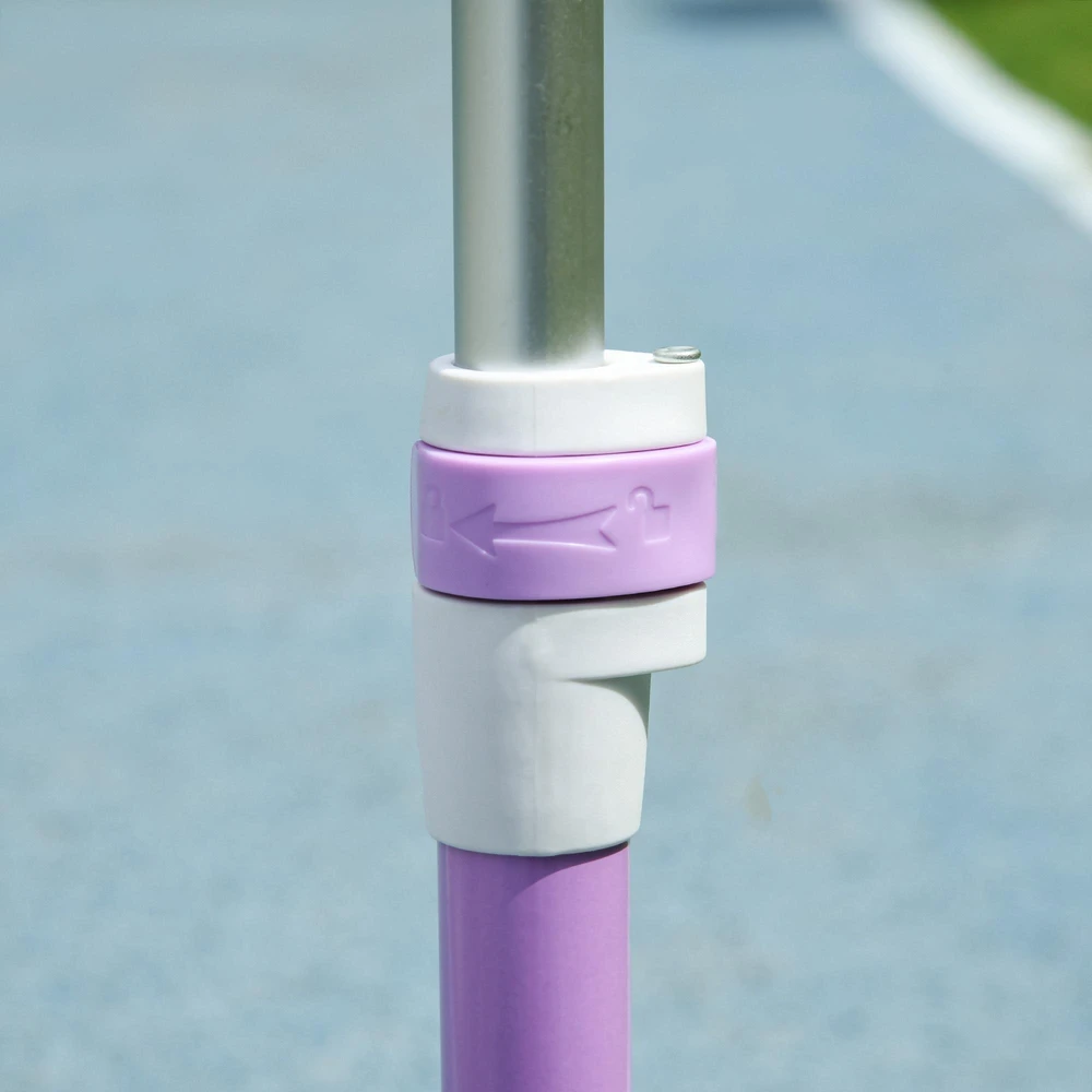 Vaikiškas paspirtukas, LED ratukai, sklandus važiavimas, reguliuojamas aukštis, plastikas, plienas, violetinis