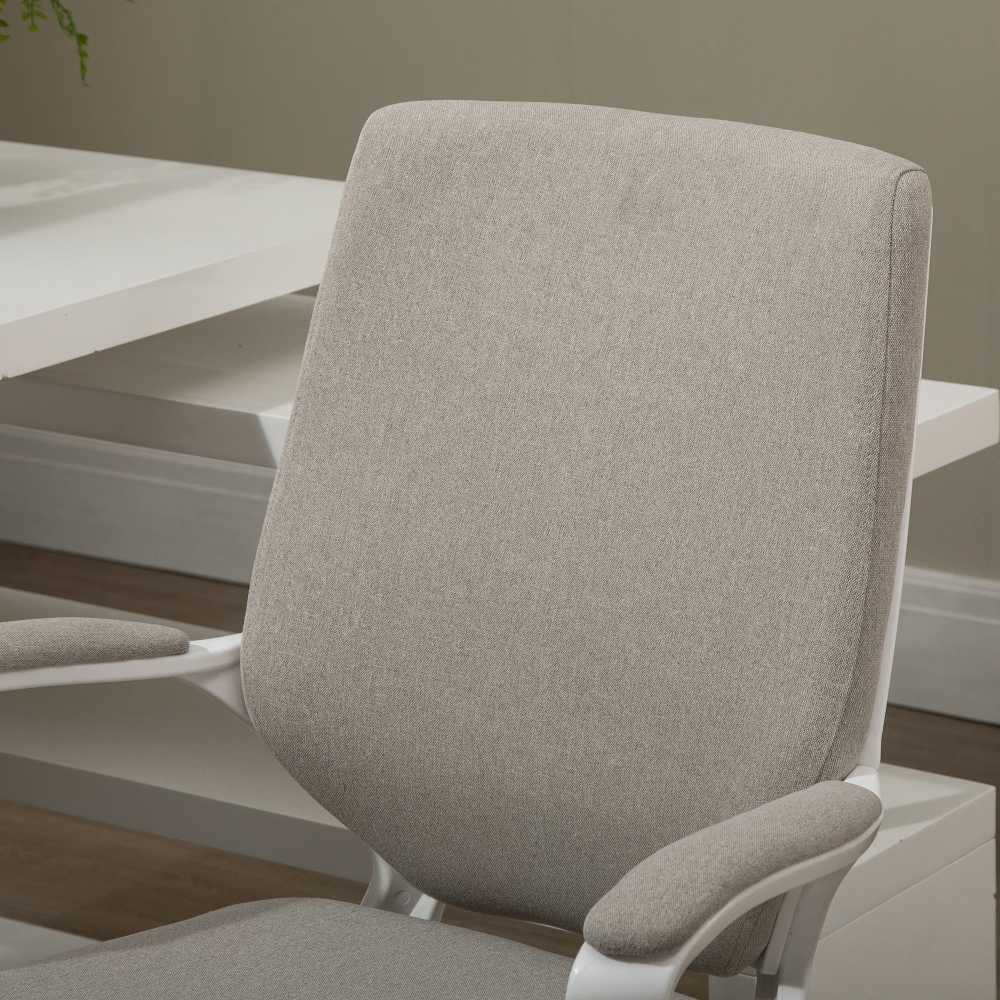 Vinsetto biuro kėdė su supimosi funkcija, reguliuojamu aukščiu, storu paminkštinimu, ergonomiška, 360° besisukantys ratukai, 62x69x92-100 cm
