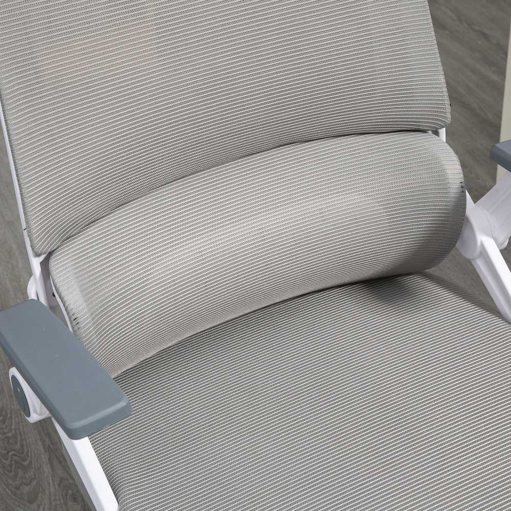 Vinsetto ergonomiška biuro kėdė, reguliuojama rašomojo stalo kėdė su galvos atrama, porankiais, reguliuojamu aukščiu, besisukanti, su supimosi funkcija, juosmens atrama, tinklelis