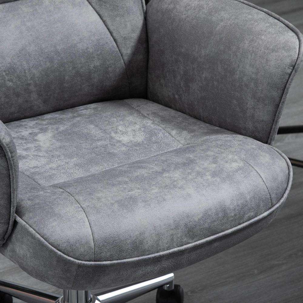 Vinsetto biuro kėdė, moderni darbo kėdė su supimosi funkcija, reguliuojamo aukščio, ergonomiška, 360° besisukantys ratukai