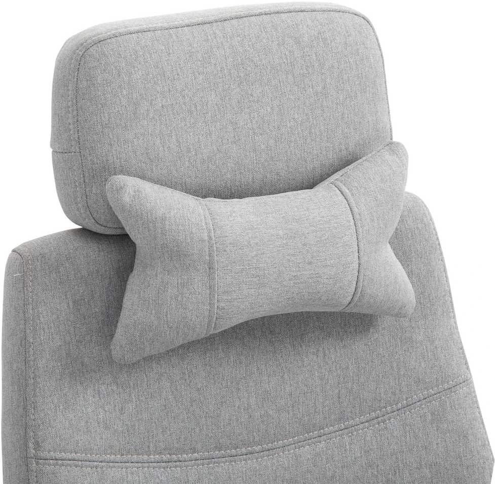 Vinsetto biuro kėdė, žaidimų kėdė, kėdė su ratukais, ergonomiškas dizainas, poliesteris, porolonas, fanera, plastikas, 62 x 68 x 117-127 cm