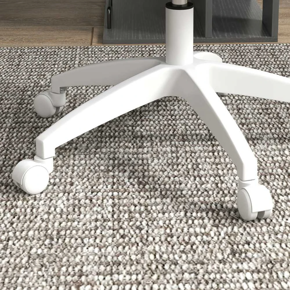 Vinsetto biuro kėdė, ergonomiška darbo kėdė, reguliuojamo aukščio kompiuterio kėdė be porankių, besisukanti kėdė, aksominė, rožinė