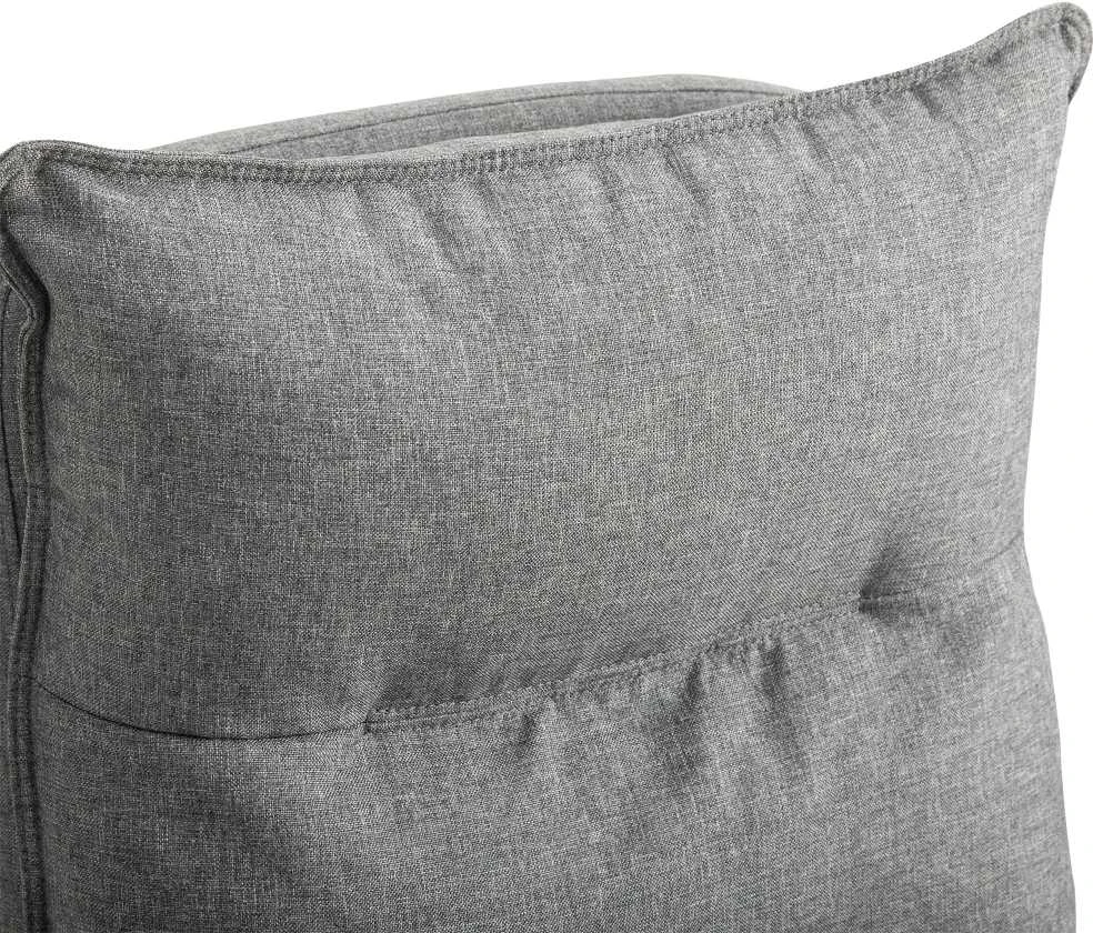 "Vinsetto" masažinė kėdė, sukamoji kėdė, žaidimų kėdė, biuro kėdė, ergonominė darbo kėdė, reguliuojamo aukščio, nailonas, pilka, 70x62x120-130 cm