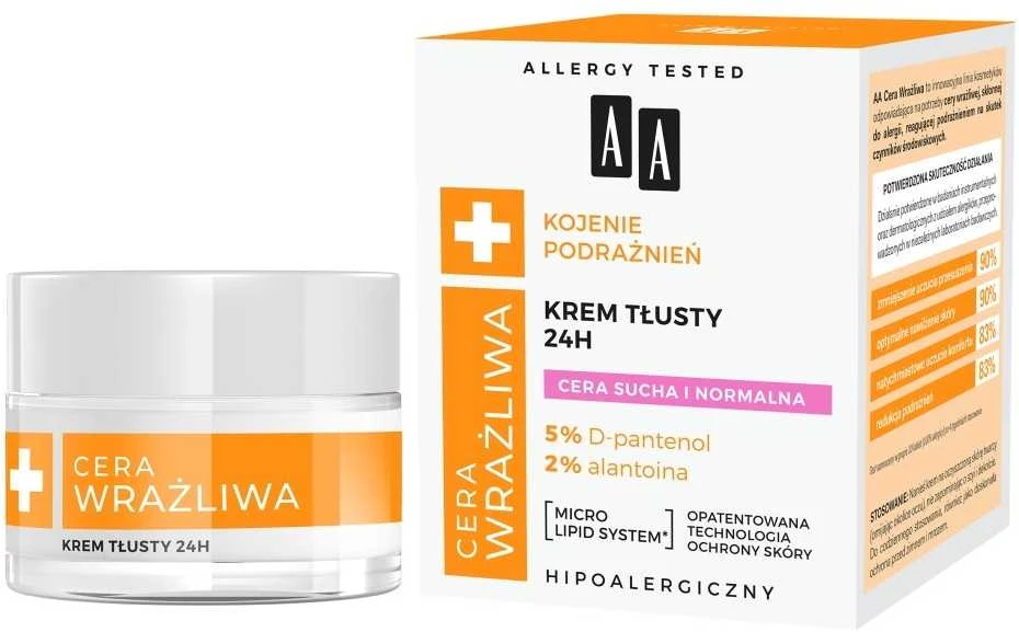 AA jautrią odą raminantis dirginimas, 50 ml