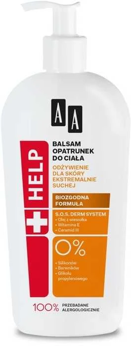AA Pagalbos balzamas kūno padažu maitinantis itin sausai odai 400ml