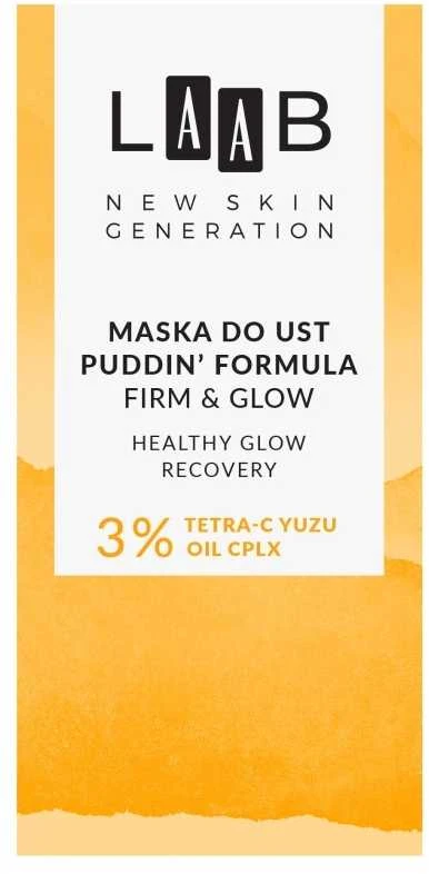 LAAB Tetra-C Yuzu kaukė do ust puddin' formulė Firm & Glow 15g
