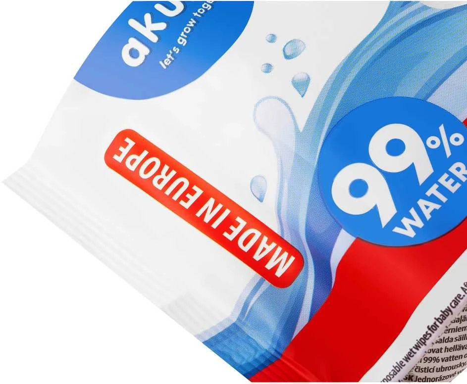 AKUKU drėgnos servetėlės, 70 vnt., A0031