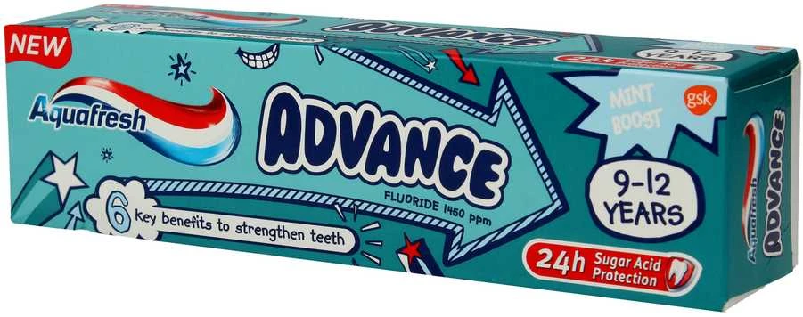 Dantų pasta vaikams Aquafresh 9-12 m. 75 ml