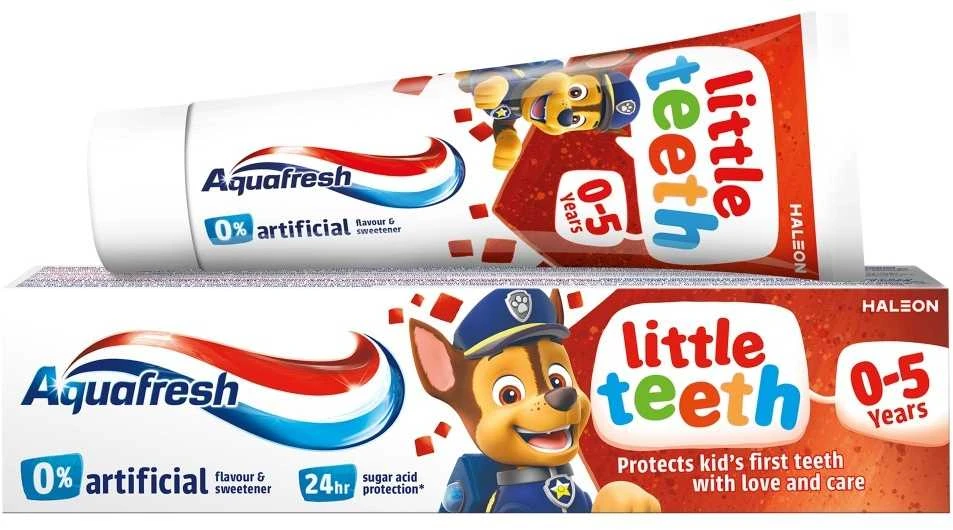 GSK Aquafresh Little Teeth Paw Patrol dantų pasta 50ml