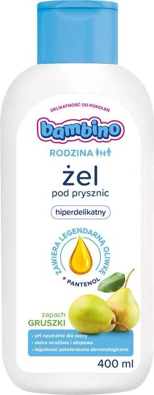 Bambino Kriaušių šeimos itin švelni dušo želė 400ml
