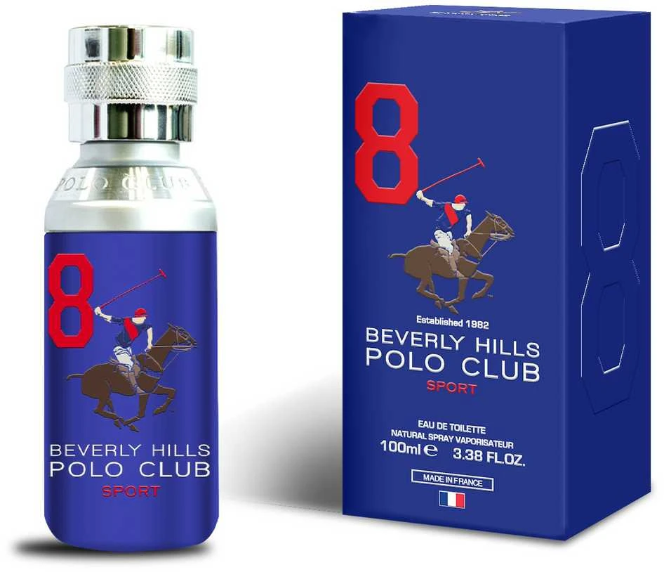 Beverly Hills Polo Club 8 Sport EDT tualetinis vanduo vyrams, 100 ml