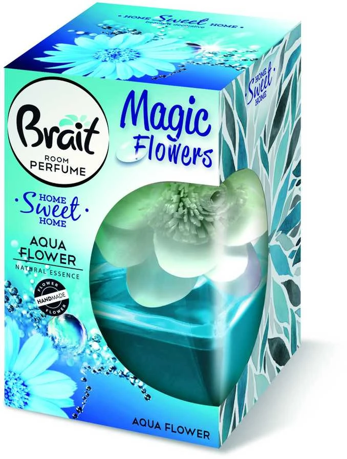 Dekoratyvinis garuojantis oro gaiviklis Brait Aqua Flowers 75ml