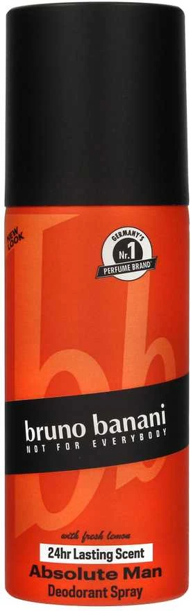 Bruno Banani Absolute Man With Fresh Lemon Dezodorantas vyrams, 150 ml