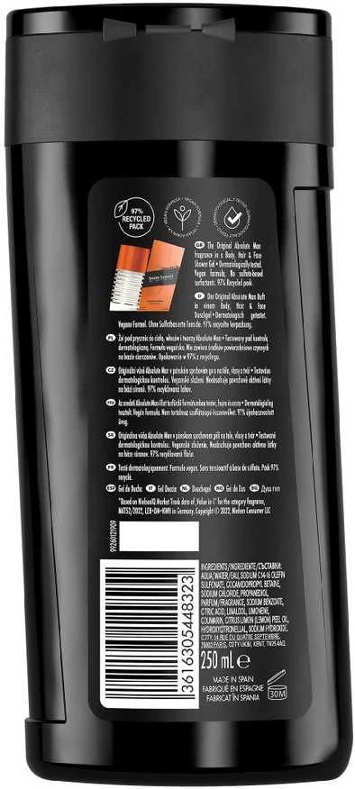 Bruno Banani Absolute Man Dušo želė, 250 ml