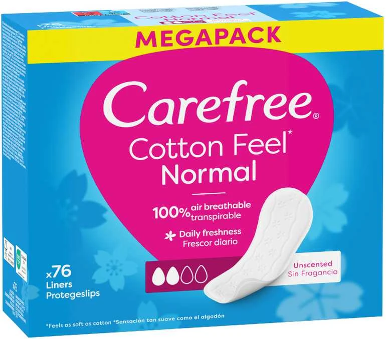 CAREFREE_Medvilniniai įklotai, 76 vnt.