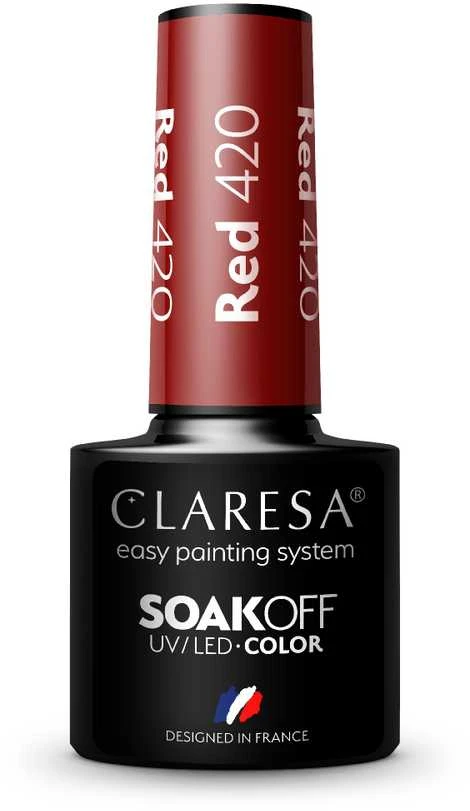 Activeshop Claresa Soak Off UV/LED Raudona 420, 5 g