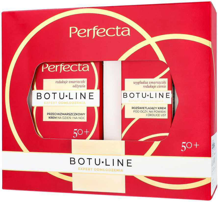 PERFECTA Dovanų rinkinys Botuline 50+ (dieninis ir naktinis kremas nuo raukšlių 50 ml + paakių kremas 15 ml)