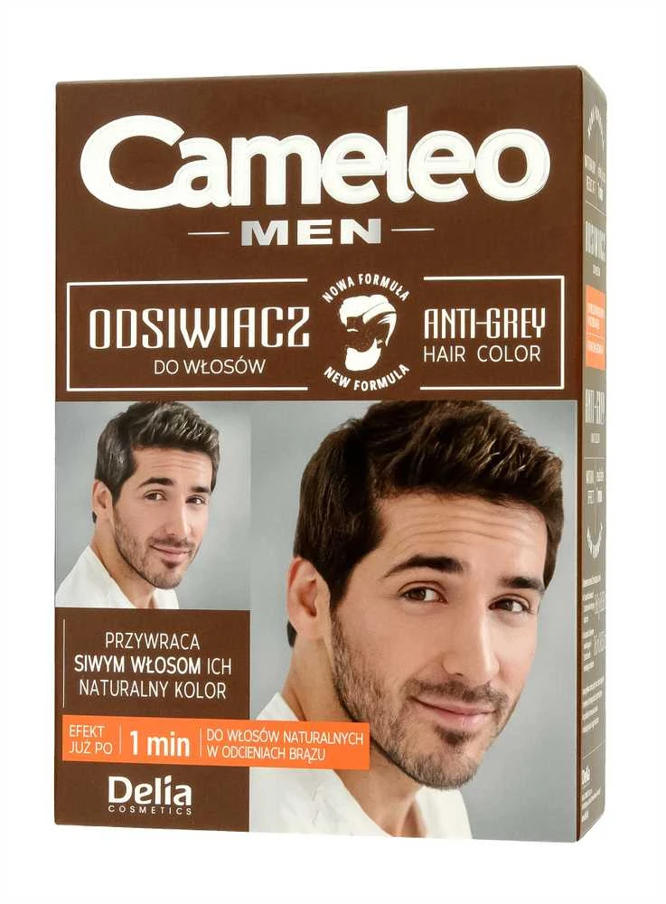 DELIA COSMETICS CAMELEO MEN riebalų šalinimo priemonė vyrams natūraliems ir rudiems plaukams 02
