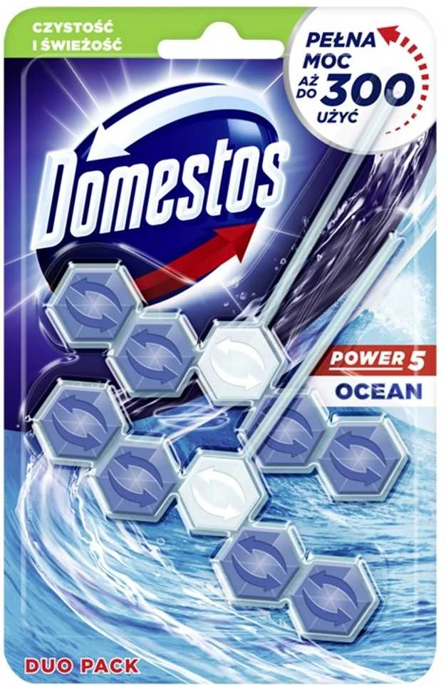 Domestos unitazo muiliukas Power 5 Ocean, 2x55 g