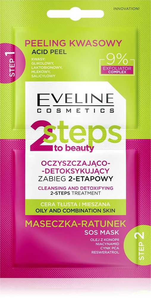 Eveline Cosmetics 2 žingsniai į grožį, 8 ml