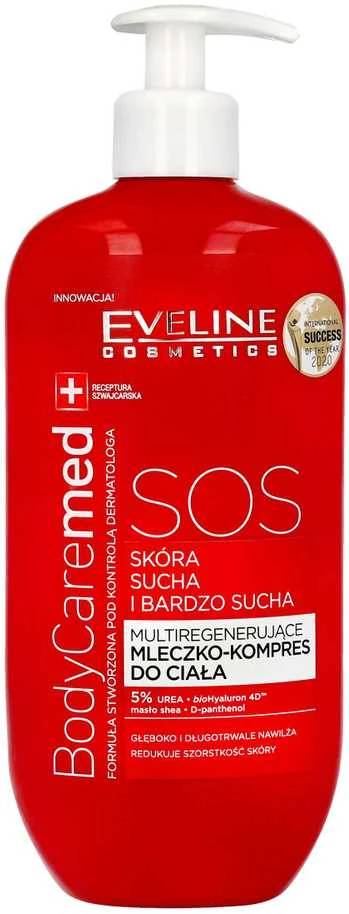 Eveline Cosmetics Eveline Extra Soft SOS daugkartinis regeneruojantis kūno pienelis, 350 ml