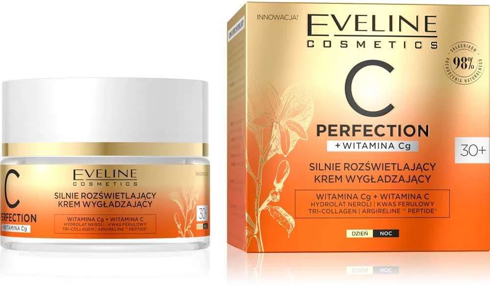 Eveline Cosmetics C-Perfection Stipriai šviečiantis glotninamasis kremas 30+ 50ml